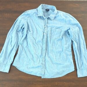 J. Crew Blue Casual Button Down Shirt